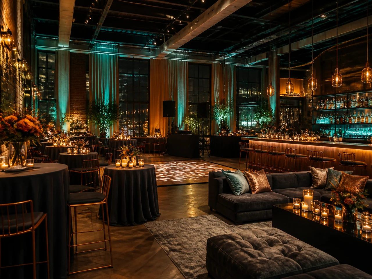 Illustrative image of a modern event loft